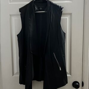 Joan Vass Black Sleeveless Vest
